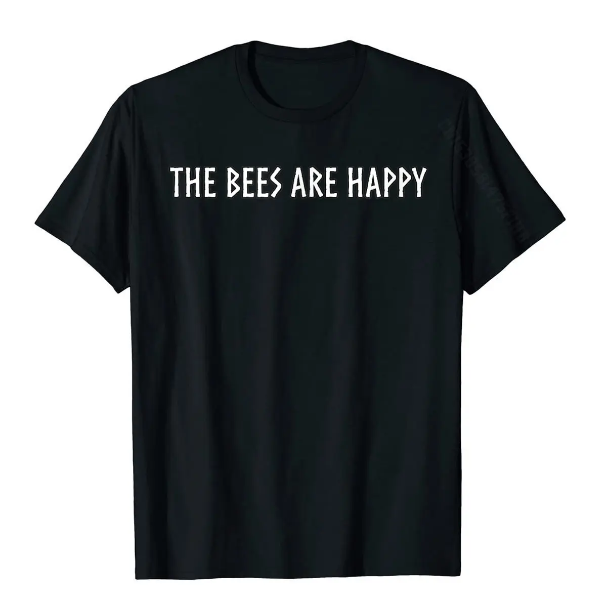 Custom Classic Short Sleeve Crazy T Shirt All Cotton Round Collar Men Tops & Tees Casual Clothing Shirt Summer The Bees Are Happy Va heim Game Inspired T-Shirt__12 black