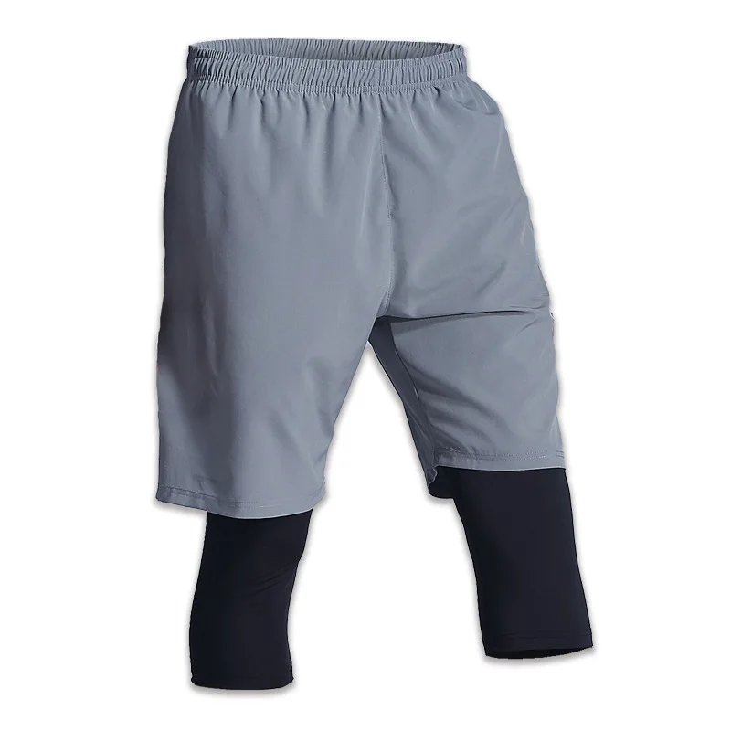 Pantaloncini Uomo Running 2-in-1: 2 Pezzi, 5'' E 9'', Leggeri E Traspiranti Con Tasche Zip - Ideali Per Palestra, Corsa E Sport Estivi - Foto 9