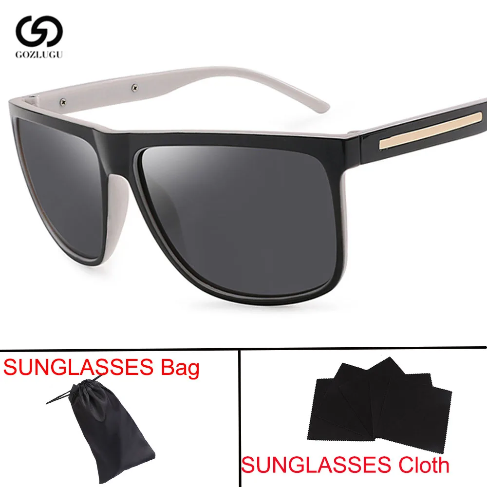 Men's / Women's Classic Polarized Sunglasses Fashion Style Sunglasses Retro Brand Design UV400 - Цвет линз: R01 black white