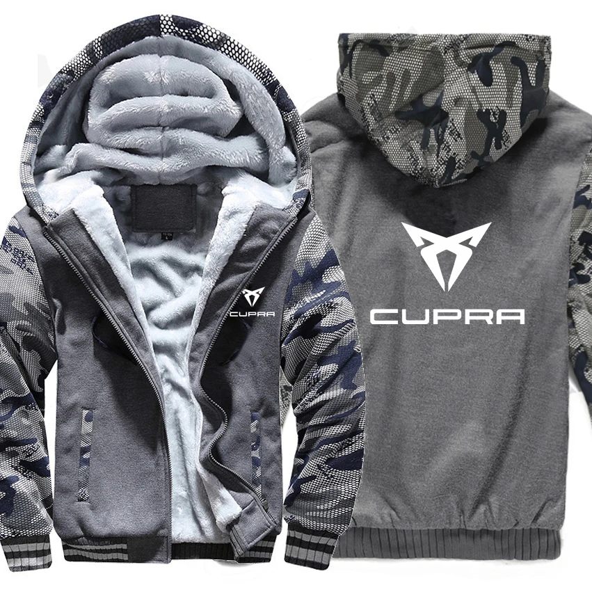 Новинка Cupra толстовки Зимний камуфляжный чехол куртка для мужчин флис Cupra толстовки