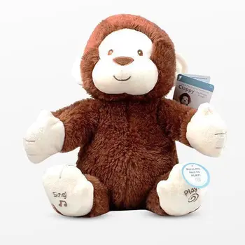 

New Cute Electric Monkey Children Baby Stuffed Toy That Can Sing Dance and Clap