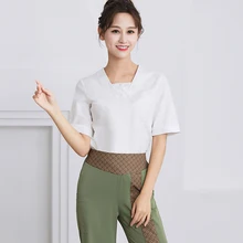 Женская медицинская униформа для салона красоты, униформа для медсестры, одежда для спа, uniforme, костюм для спа, одежда для официанта horeca