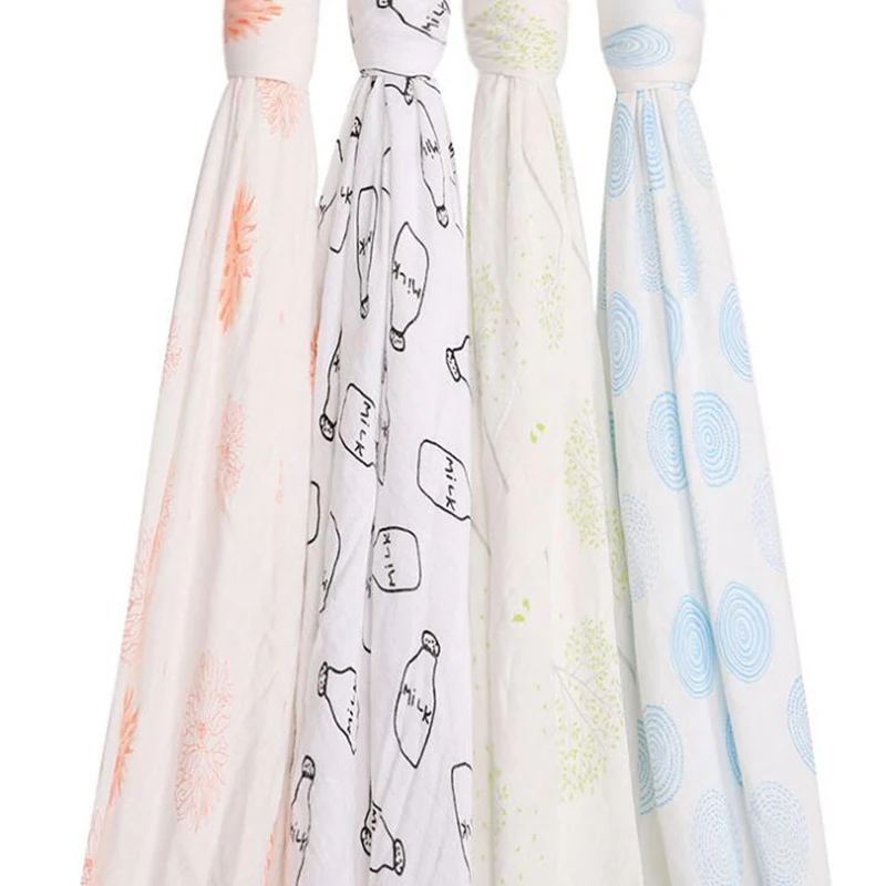 Baby Blankets Newborn Baby Swaddle Sleeping Wrap Blankets Swaddling Printing Cartoon Toddler Bath Towel BHB013