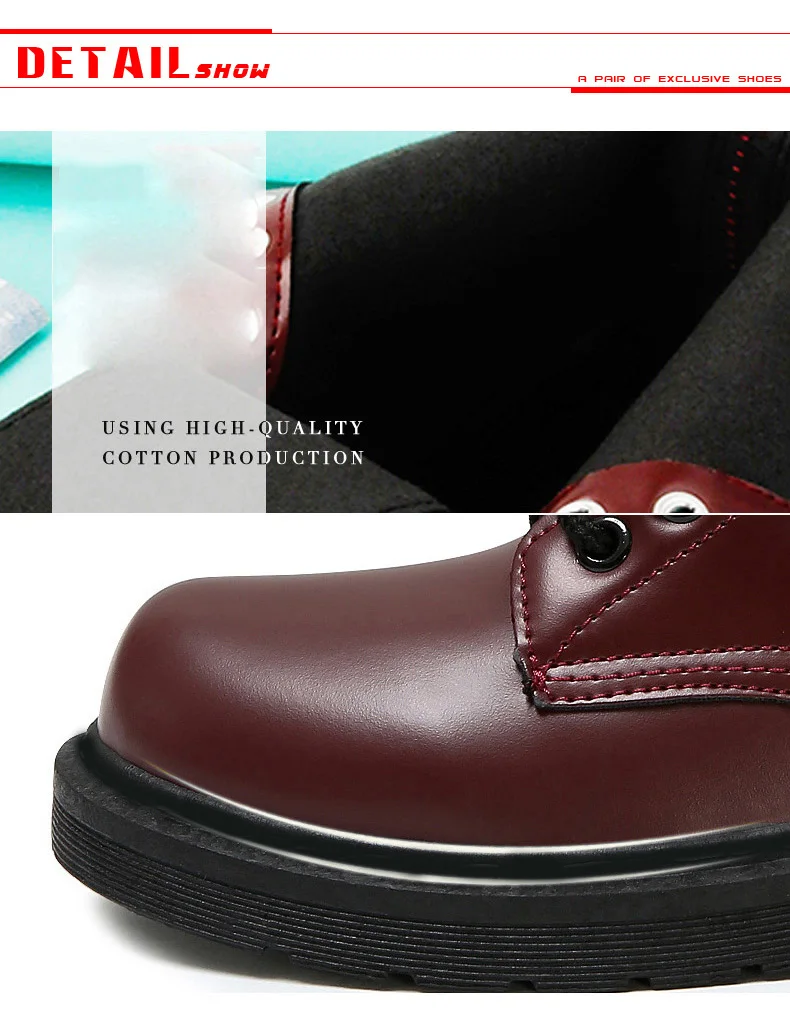 Женская обувь; кожаные ботильоны; женские зимние теплые плюшевые ботинки на меху; Ботинки martin на мягкой резиновой подошве; Mujer Booties; большие размеры
