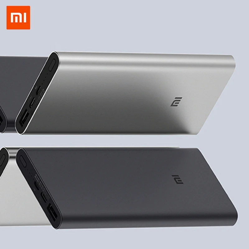 Внешний аккумулятор Xiaomi mi Power Bank 10000 мАч 3 внешний QC3.0 для быстрой зарядки телефона