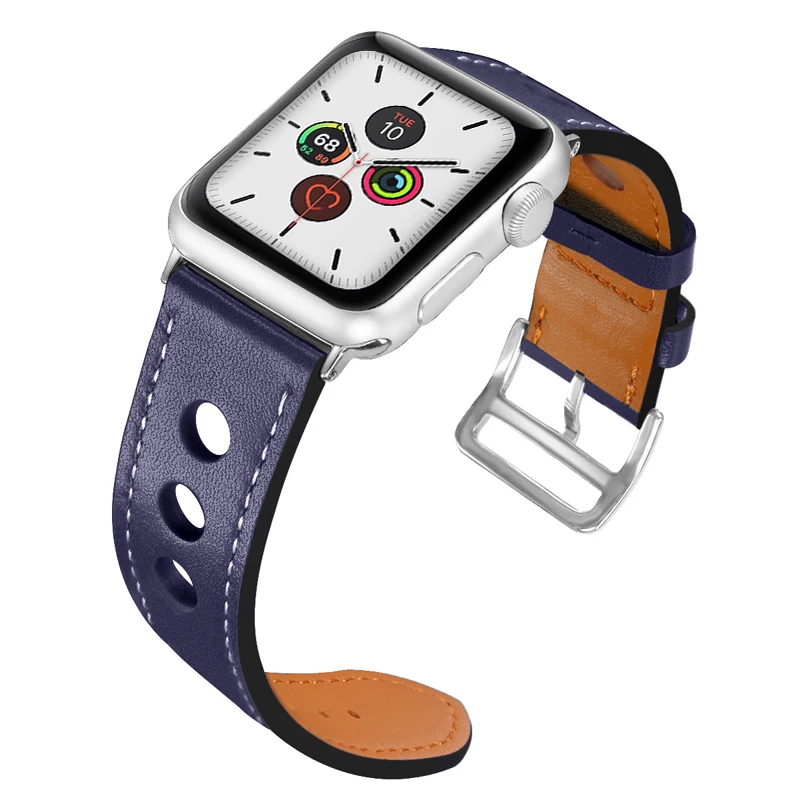 Кожаный ремешок для apple watch band 5 4 44 мм 40 мм correa iwatch 3 2 42 мм 38 мм браслет для часов apple watch 4 5 Аксессуары