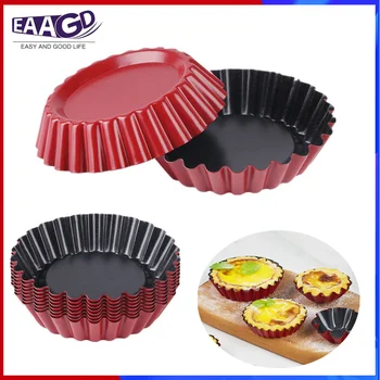 

1Pcs Reusable Egg Tart Mold Cupcake and Muffin Baking Cup,Oval Shape Cookie Pudding Mould Baking Tool Bakeware