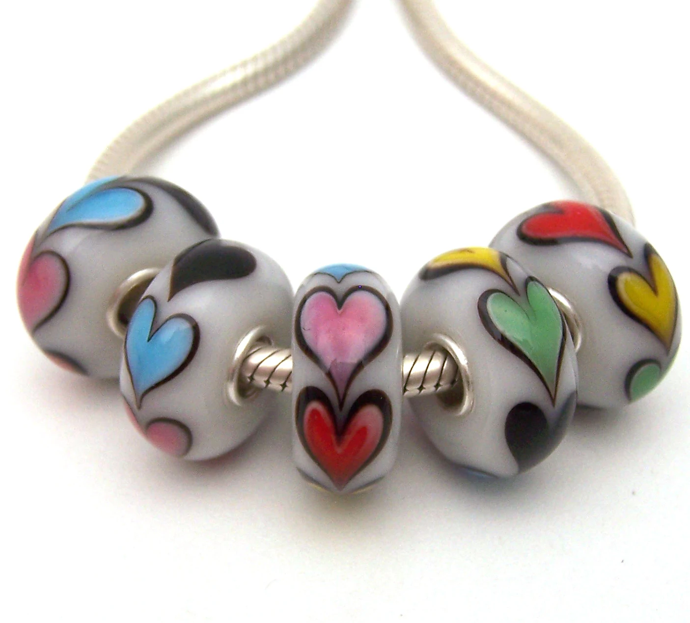 

JGWGT 892 5X 100% Authenticity S925 Sterling Silver Beads Murano Glass beads Fit European Charms Bracelet diy jewelry Lampwork