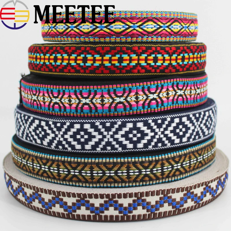 

9Yards 30mm Polyester Cotton Jacquard Webbing DIY Sewing Webbings Ribbons Clothes Bag Straps Hats Decorative Tapes Fabric