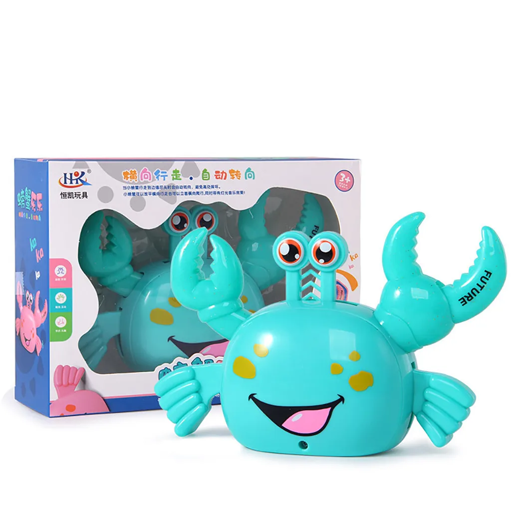 Игрушки Для Детей новинка Игрушки Люминесцентная универсальная электрическая головоломка в форме краба игрушка Для Детей Детские Игрушки Для Детей