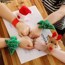 Cute Santa Claus Pat Clap Bracelet Elk Bracelet Christmas Gift Christmas Tree Toys Kids Love