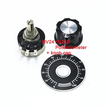 

RV24YN20S inverter potentiometer variable resistance with knob kit 1K 10K 20K 50K 100K 200K 500k 1M