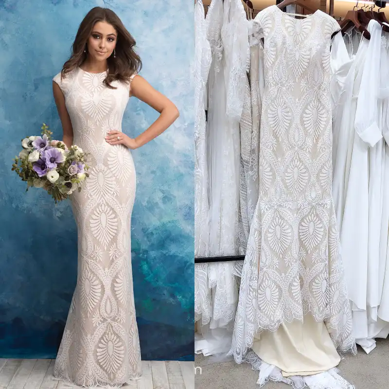 bohemian wedding dress under 100