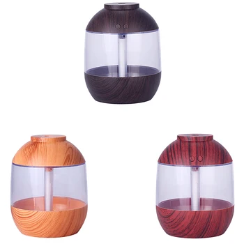 

700Ml USB Wood Grain Humidifier Large Water Tank Aromatherapy Machine Water Meter Home Car Office Aromatherapy Machine