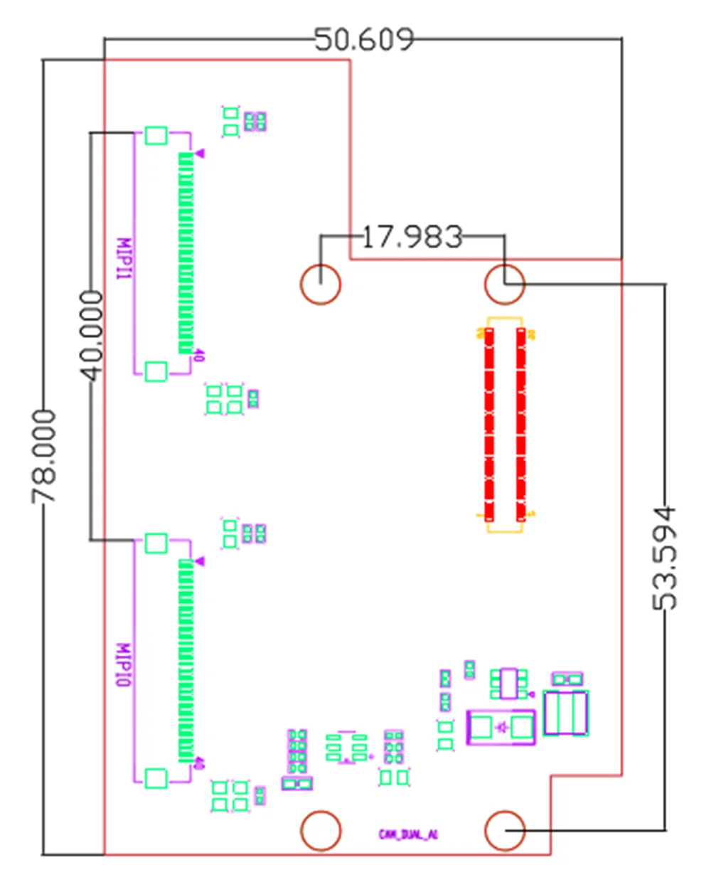 Для Hi3559A& amp; Hi3519A макетная плата оснащена IMX334/IMX290Sensor плата mip интерфейс