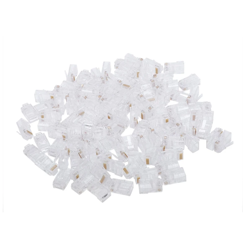 

Clear RJ45 CAT5 8P8C Modular Jack Network Connector Adapter Card