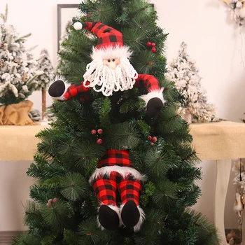 

Christmas Decoration Cute Elderly Elf Santa Claus Elves Dolls Christmas Tree Plush Toys Christmas Gifts Ornaments Krisimasi Doll