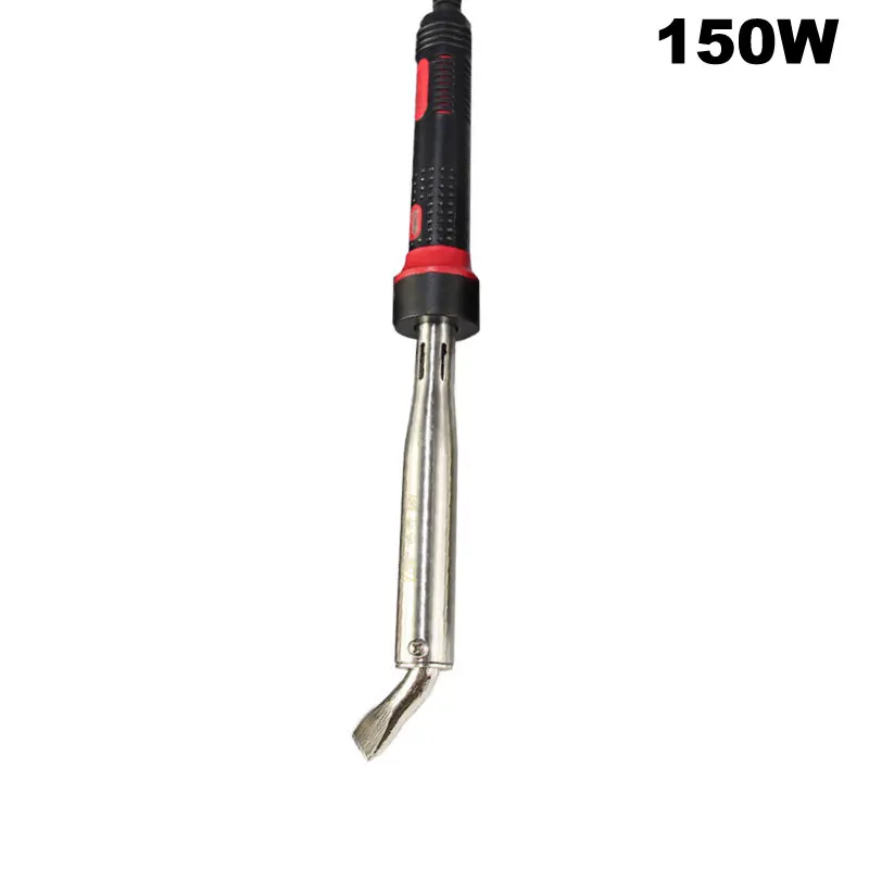 150W bent tip Паяльник высокой мощности, 300 Вт, 200 Вт, 150 Вт, 100 Вт, 80 Вт, 220 В, припой с изогнутыми наконечниками, штепсельная вилка ЕС, Великобритании, Австралии с индикатором работы, заземляющий провод - Цвет: 150W bent tip