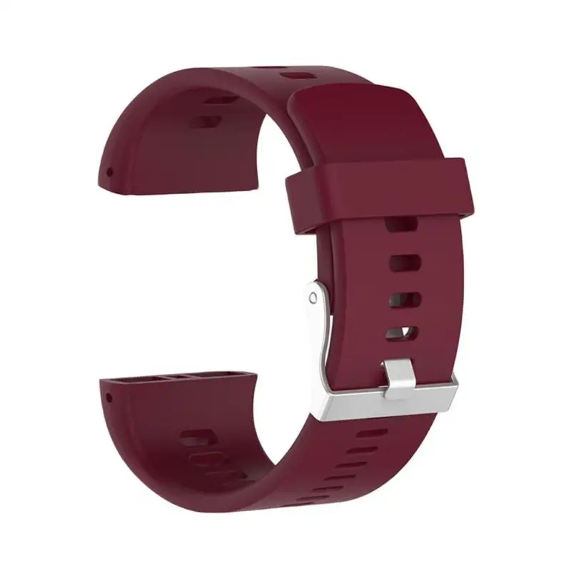 Спортивные силиконовые сменные наручные часы для Polar V800 смарт-браслет - Цвет: Wine Red