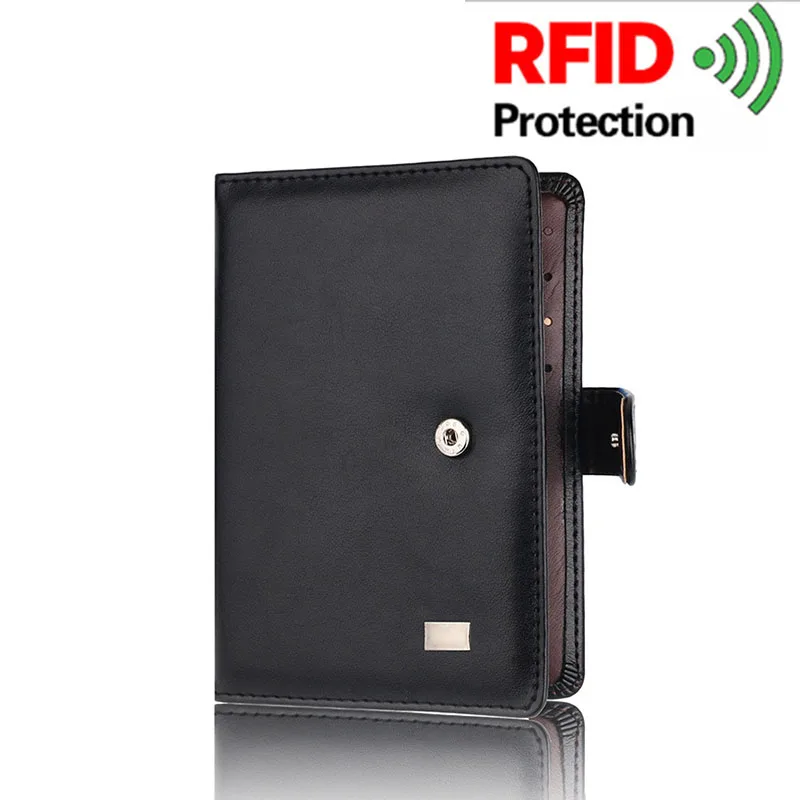 RFID дорожный кошелек/футляры для идентификационных карт унисекс безопасность кредитный пропуск авиабилетов многофункциональный пакет Обложка для паспорта Kaart pakke