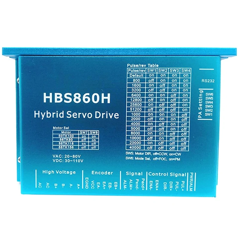 

HBS860H Closed-Loop Stepper Motor Controller Servo Closed-Loop Stepper Motor Driver Encoder Stepper Motor