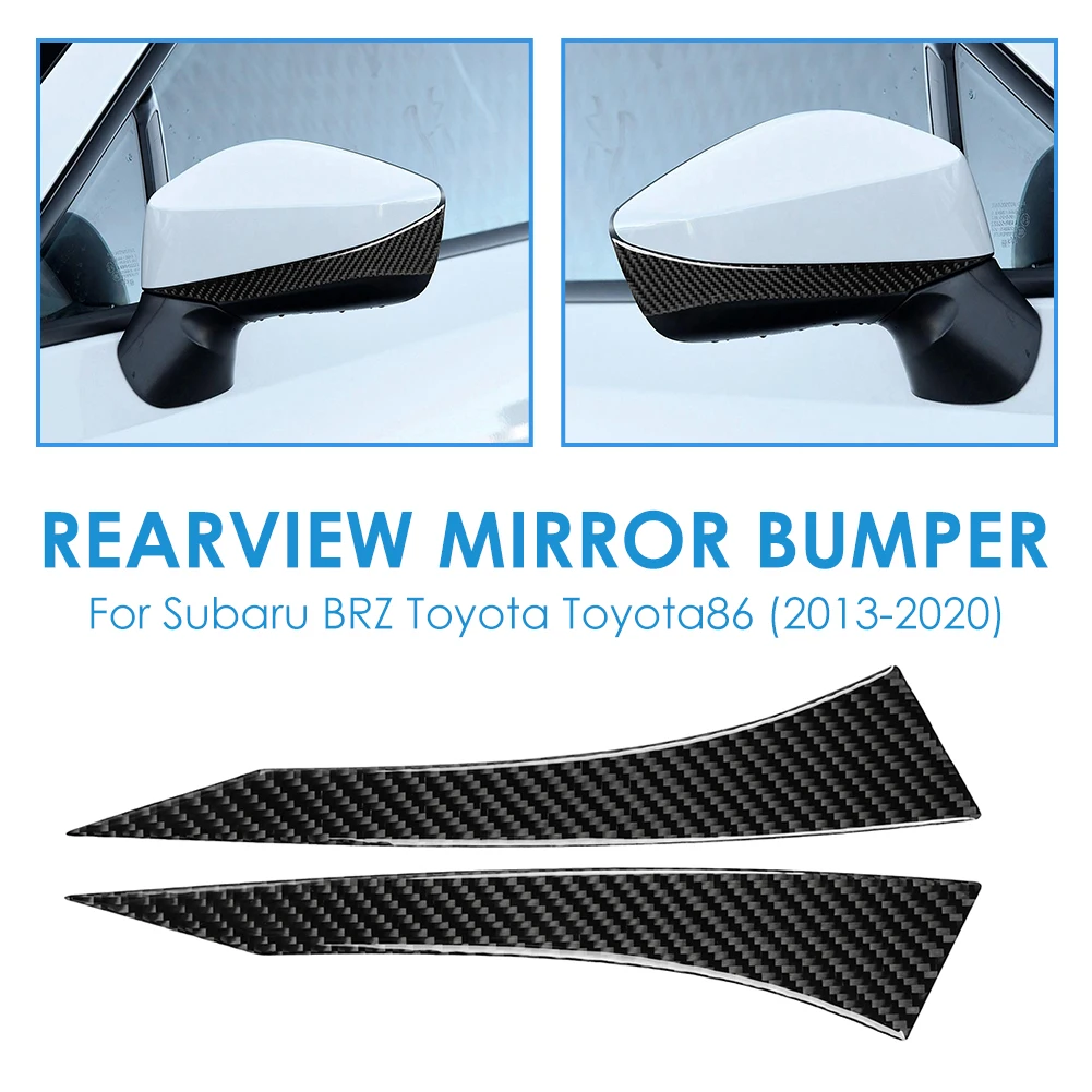 1 пара зеркал заднего вида из углеродного волокна для автомобиля защита от трения