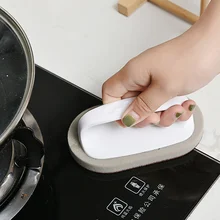 Волшебная Наждачная губка для очистки кухонных подушек стойкая масляная грязная мочалка кухонное полотенце салфетка для мытья посуды Бытовая Прямая поставка кухня
