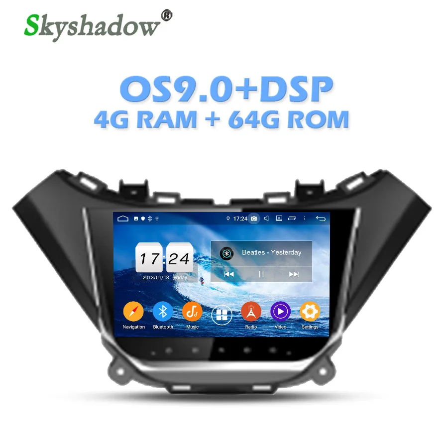 Ips DSP Android 9,0 4 Гб ОЗУ+ 64 Гб ПЗУ+ 8 ядерный автомобильный dvd-плеер Wifi Bluetooth 4,2 RDS радио gps карта для Chevrolet Malibu