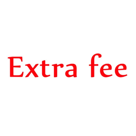 Extra fee for shipping cost |