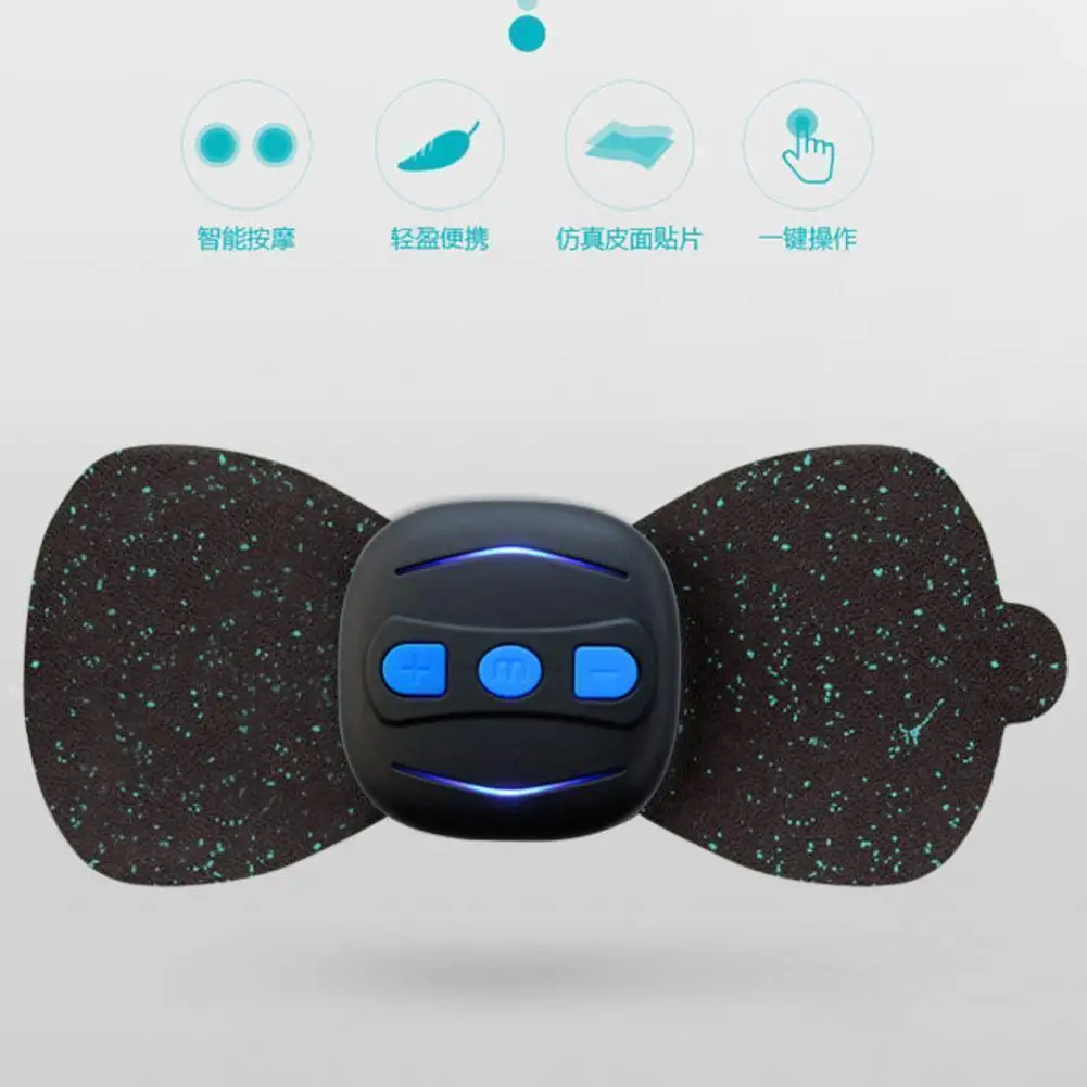 

Remote Control Electric Cervical Mini Massage Patch Relaxation Neck Muscle Physiotherapy Shoulder Instrument Vibration Mass J6R3
