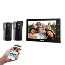 Best Offers TMEZON 10 Inch Wireless/Wifi Smart IP Video Doorbell Intercom System ,1xTouch Screen Monitor with 2x720P Wired Door Phone Camera Best Offers TMEZON 10 Inch Wireless/Wifi Smart IP Video Doorbell Intercom System ,1xTouch Screen Monitor with 2x720P Wired Door Phone Camera