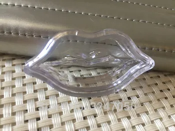 

5G Clear Empty Lip Shape Lip Rouge Refillable Container Beauty Cosmetic Lipstick/Lip Balm Sub Pot,Eyeshadow Powder/Blusher Case