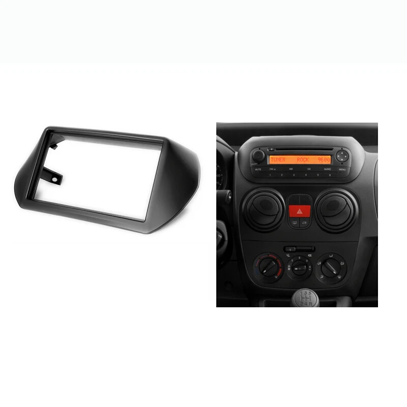 Двойная Din фасция для CITROEN Nemo PEUGEOT Bipper 2008 + FIAT Fiorino установка радио CD DVD аудио
