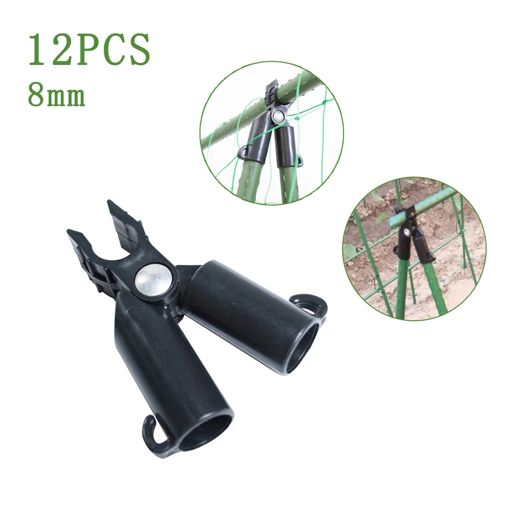 

12Pcs Garden Connector Bracket Parts Greenhouse Film Buckles Universal Clip Garden Rotatable Fastener Sunshade Net Tools Apr18