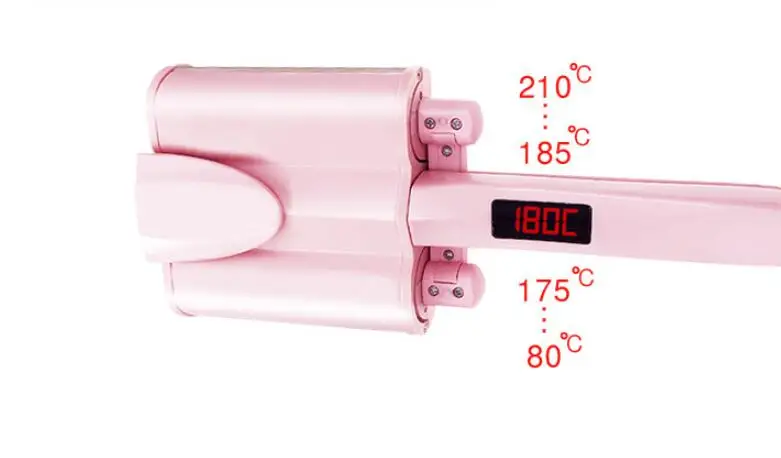 Lcd 26 мм/32 мм керамические три трубки бигуди для волос цифровой дисплей для больших волн на волосах Вэйвер щипцы для завивки бигуди Быстрый нагрев волос стиль