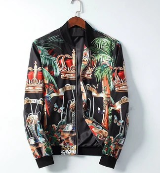 

2020 New Casual Bomber Jacket Men Cheetah Printed Streetwear Jaqueta Masculina Chaquetas Hombre Veste Homme Casaco Masculino