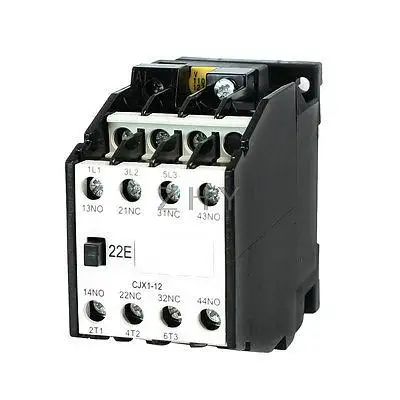 

CJX1-12 AC Contactor 110V 50Hz Coil 12A 3-Phase 3-Pole 2NO + 2NC