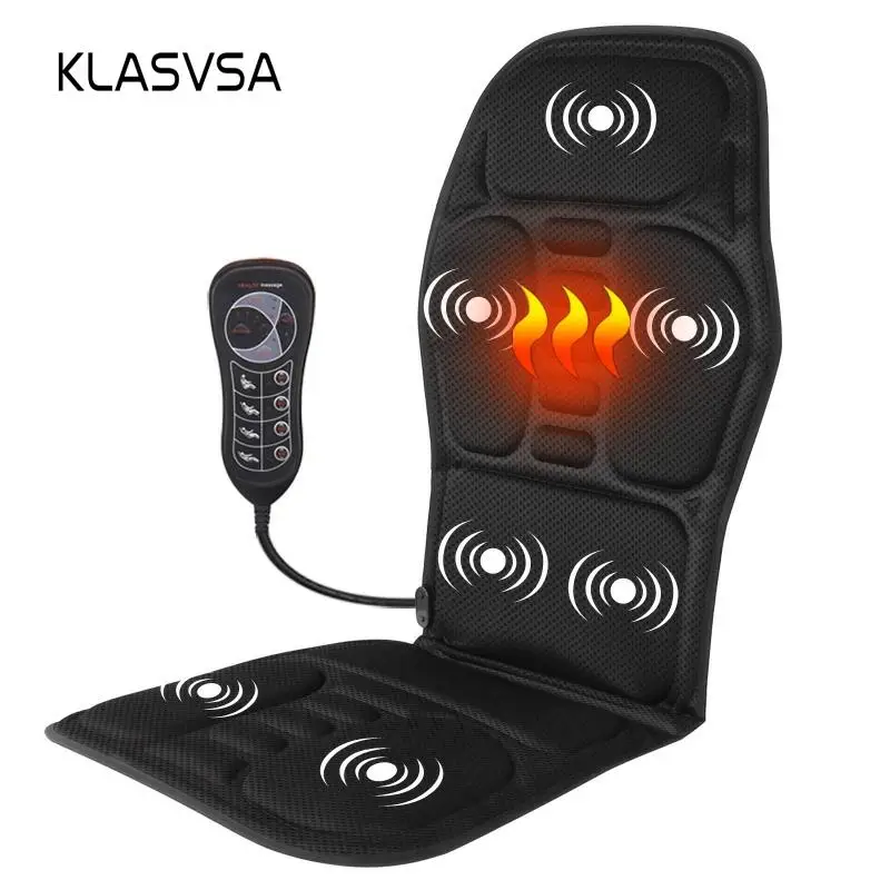 KLASVSA портативный Электрический массажер для спины кресло подушка вибратор