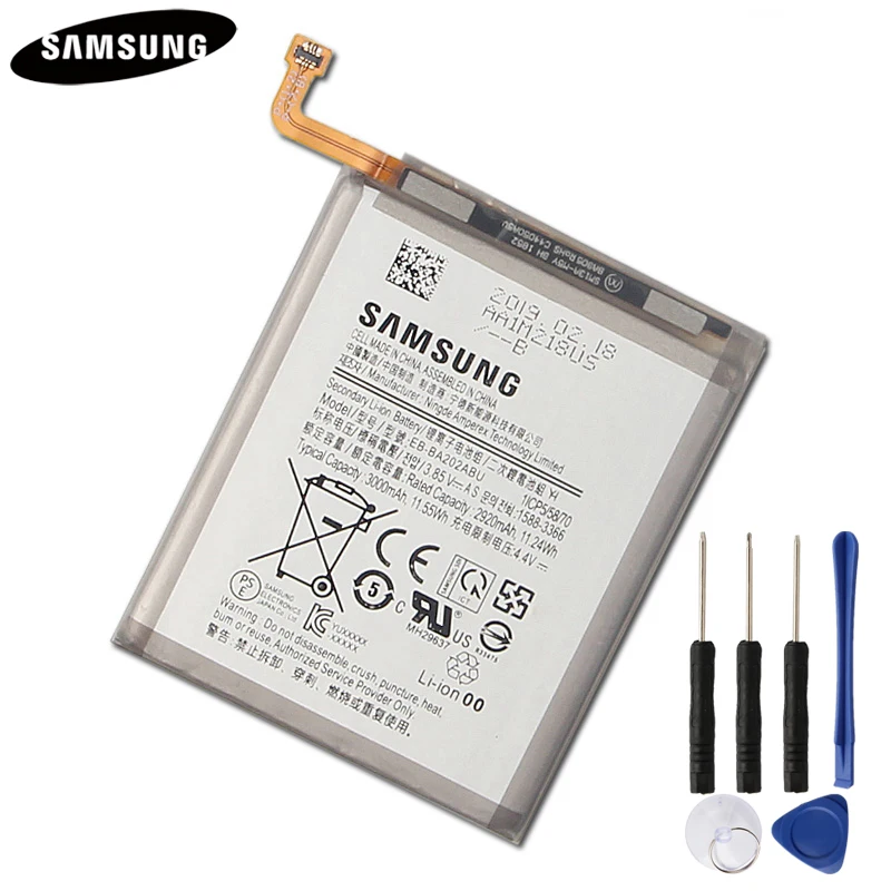 Аккумулятор для телефона EB-BA202ABU для samsung Galaxy A20e EB-BA202ABU сменный аккумулятор 3000 мАч