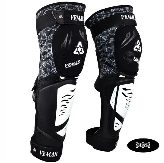 E01 BLACK Vemar противопожарные PP оболочки moto rcycle защитные наколенники мото Brace Поддержка рыцарь падение ножная обмотка MTB Велоспорт наколенники - Цвет: E01 BLACK