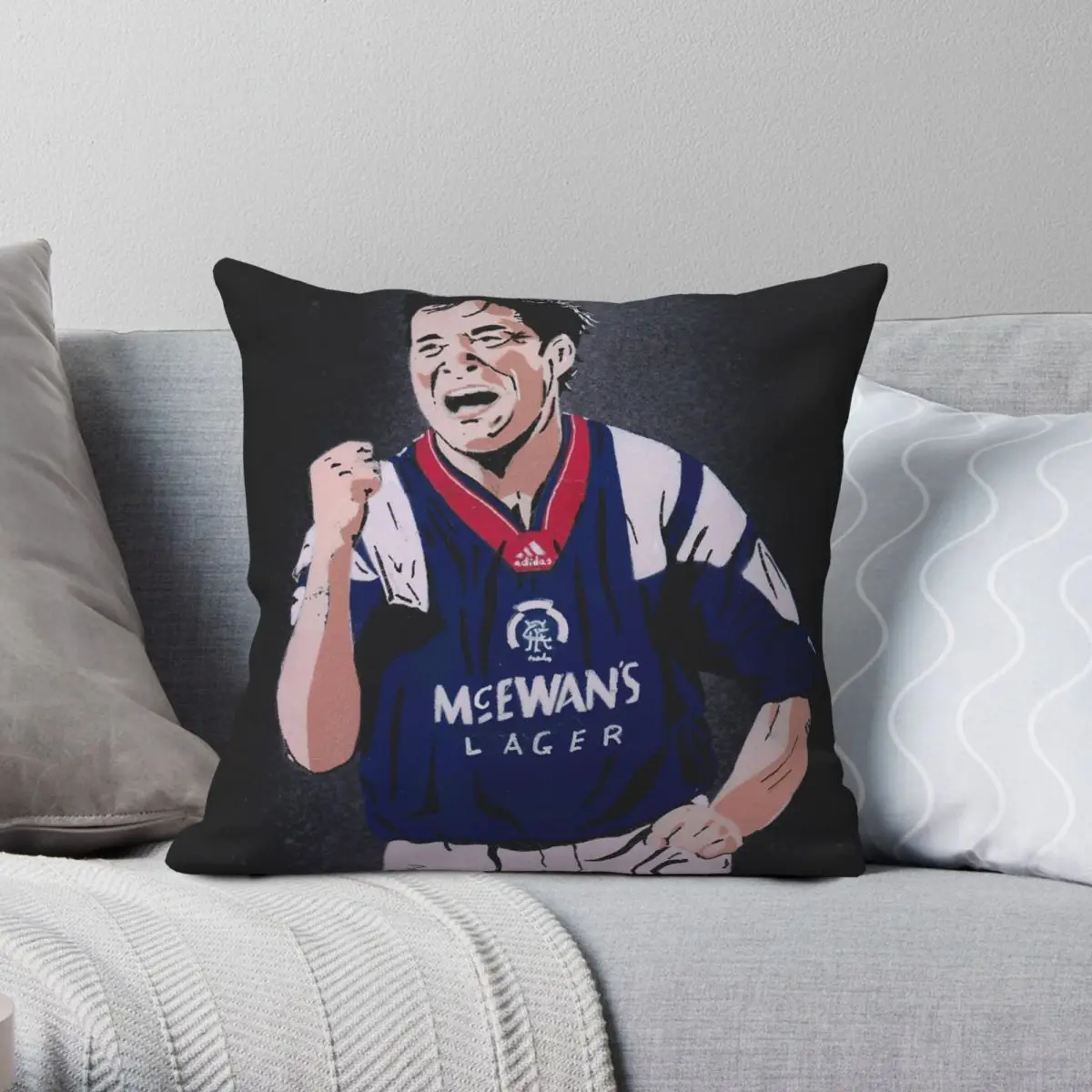 

Super Ally Square Pillowcase Polyester Linen Velvet Creative Zip Decor Throw Pillow Case Room Cushion Cover 18"