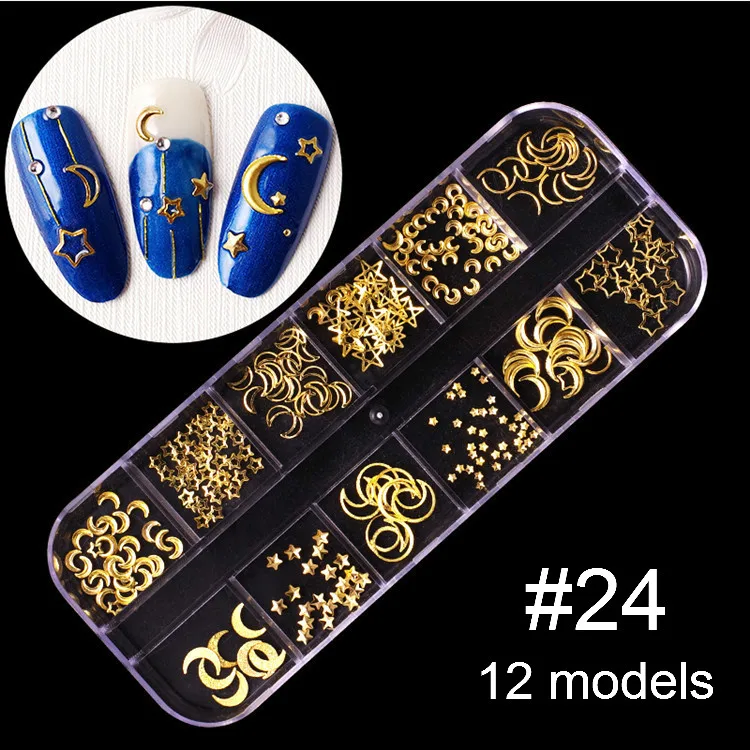 Mixed Colorful Rhinestones For Nails Crystal Stones Gems Manicure Accessories Studs 27 Models Diamonds 3D Nail Art Decorations - Цвет: 24