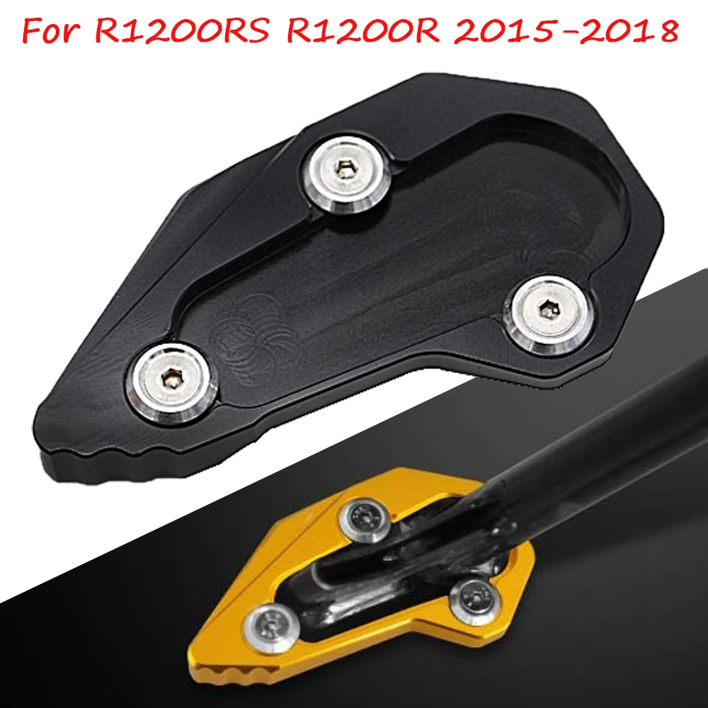 For BMW R1200RS R1200R R1200 RS/R 2015-Motorcycle CNC Kickstand Foot Side Stand Extension Enlarge Pad Support Plate motorcycle kickstand extender motorcycle kickstand pad motorcycle kickstand