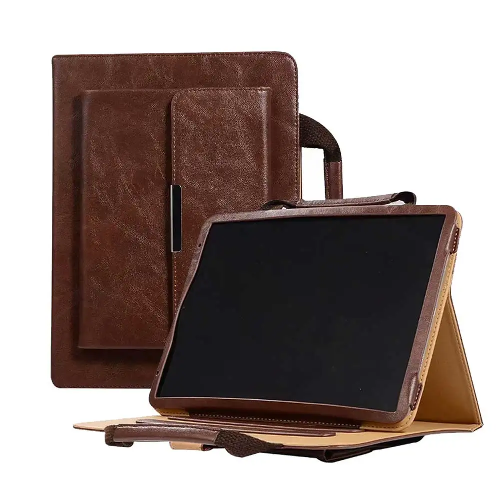 Brown Чехол для iPad 7-го поколения, 10,2 дюймов, ручная сумка, кожаный портфель, чехол с подставкой, умный чехол, спящий режим, для iPad 10,2 '', чехол - Цвет: Brown
