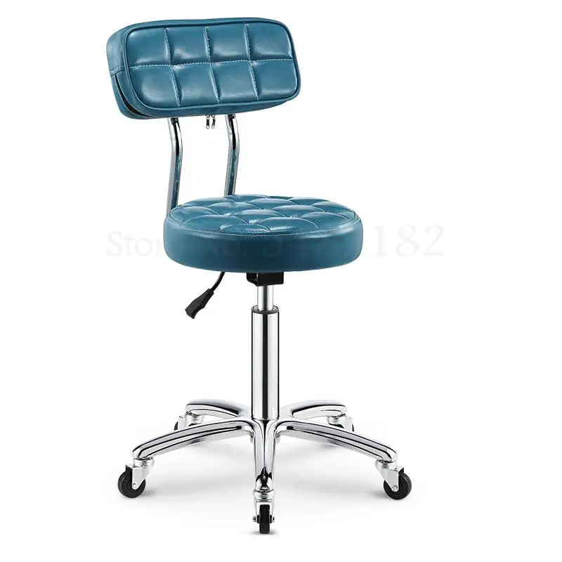  Beauty Stool Barber Shop Hairdressing Manicure Pulley Work Chair Rotary Lifting Backrest Master Bar |