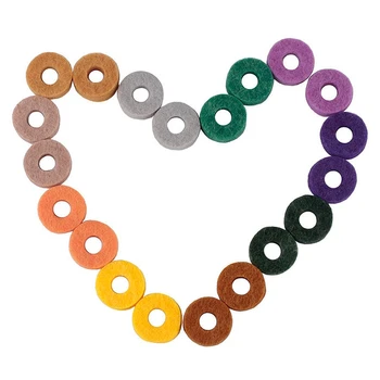 

TOP!-10Pcs/ Pack Cymbal Stand Felt Washer Pad Replacement Round Soft for Drum Set Cymbals (Random Color )