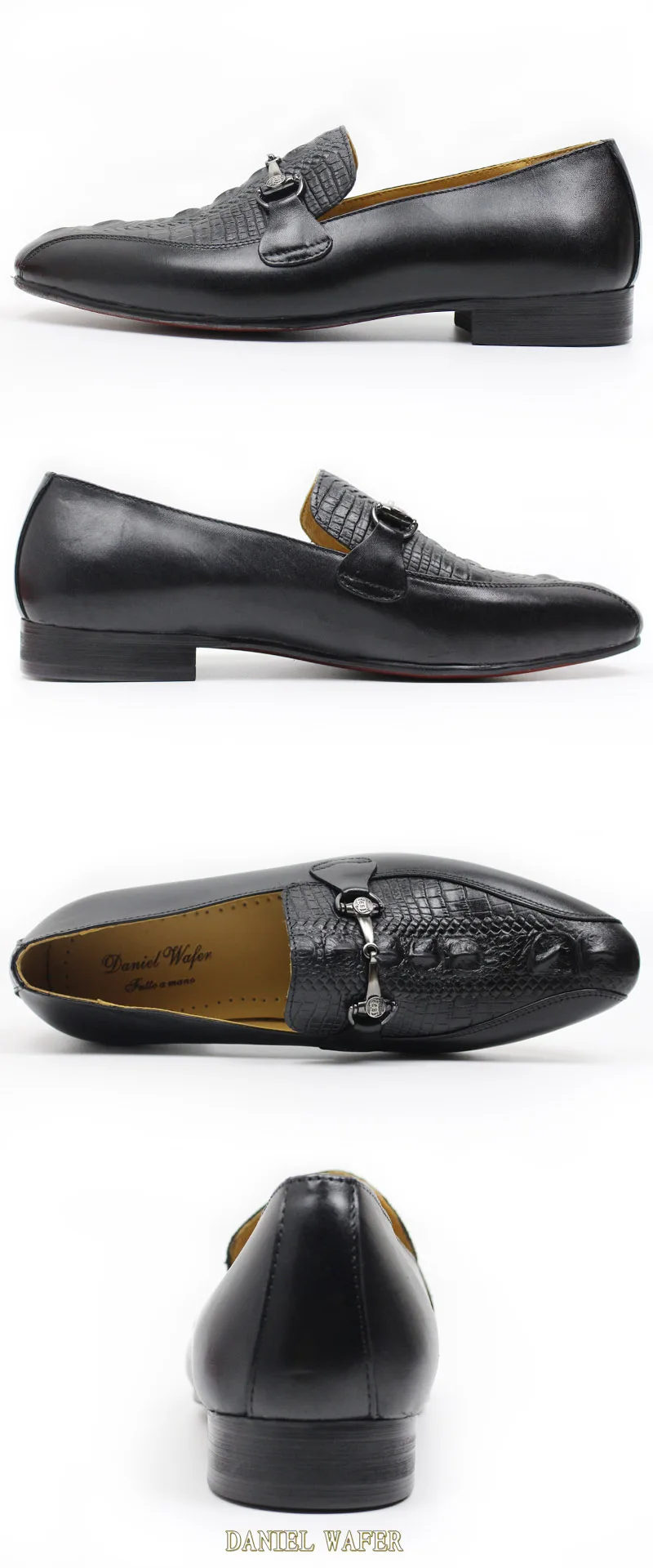 ITALIAN MEN CASUAL SHOES LEATHER LUXURY HANDMADE SLIP ON BROWN BLACK FORMAL WEDDING SHOES MEN LOAFERS SHOES GENUINE LEATHER