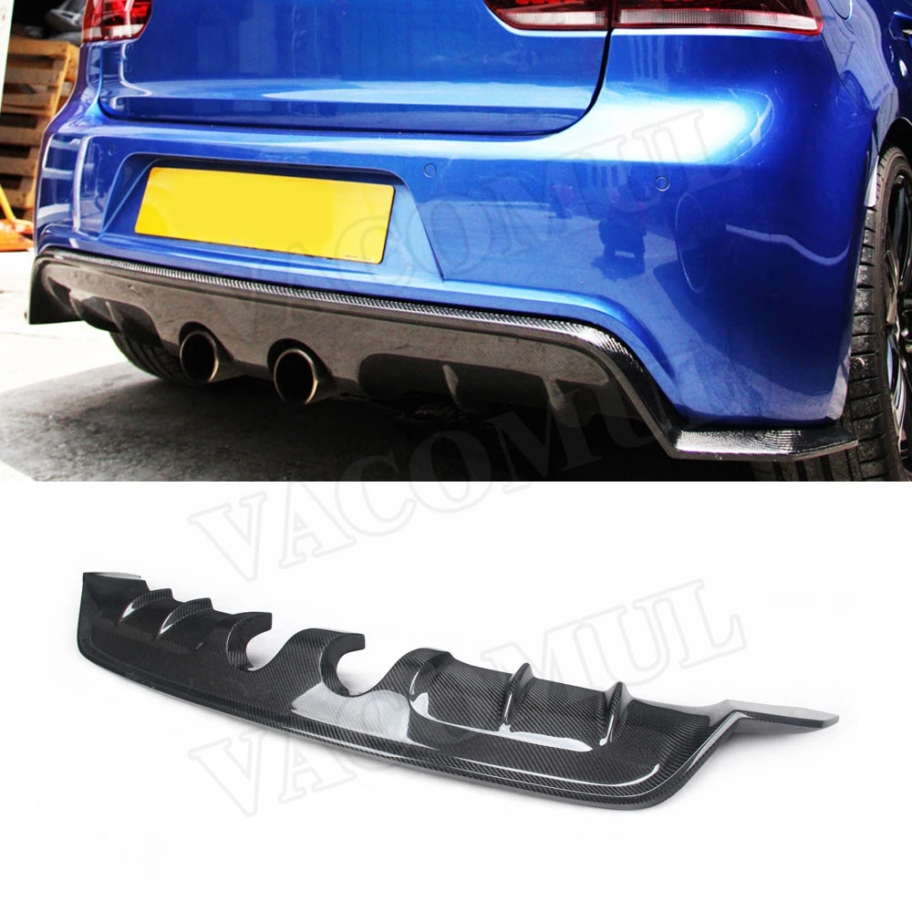 Carbon-Fiber-FRP-Rear-Lip-Diffuser-Spoiler-For-Volkswagen-VW-Golf-6-VII ...