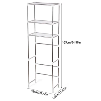 

multi-functional and practical Storage Rack Over Toilet/Laundry/Washing Machine Bathroom 3-Tier Shelf Unit Organizer 160*68cm