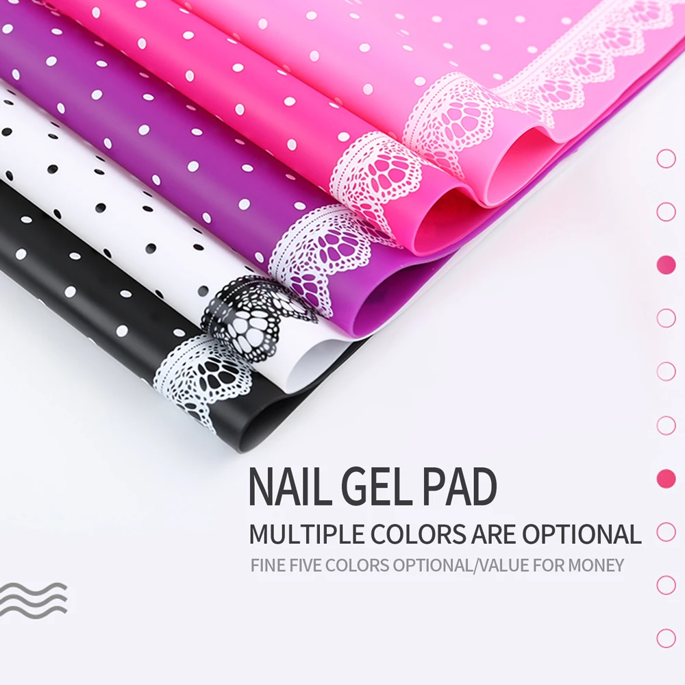 Nail Art Hand Pillow Nail Hand Rest Nail Arm Rest Nail Art Table Mat Fingerqueen Silicone Pillow Hand Holder Cushion Lace Table Washable Foldable Mat Pad Nail Art Salon Manicure Practice
